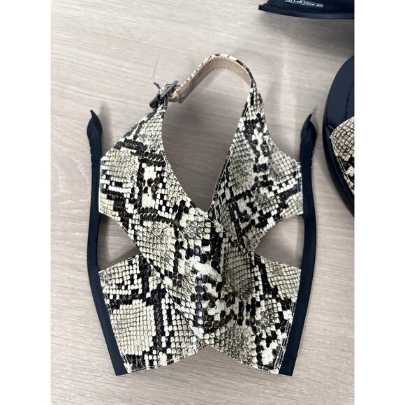 SoleyJane Sydney Heels Adelaide Snake & Sydney black 10 - Picture 10 of 11